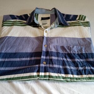 Catalina Men's Blue Striped Shirt